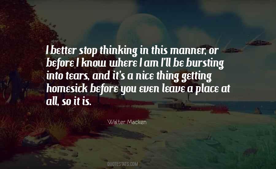 I Am Homesick Quotes #1242804