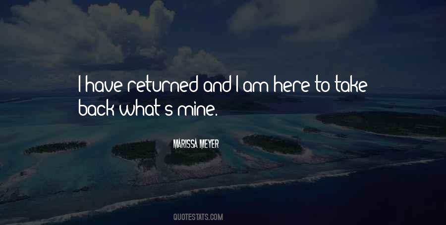 I Am Mine Quotes #284825