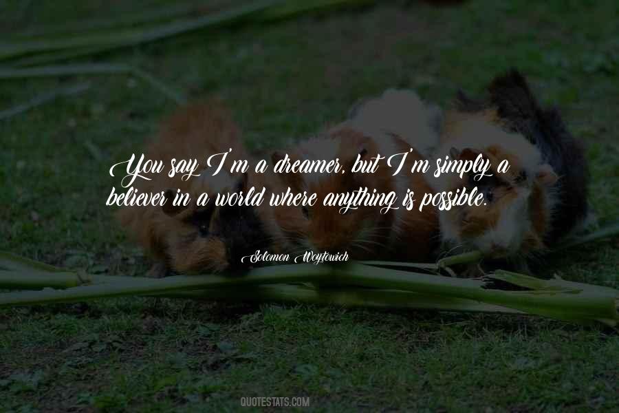 I Am Not A Dreamer Quotes #46558