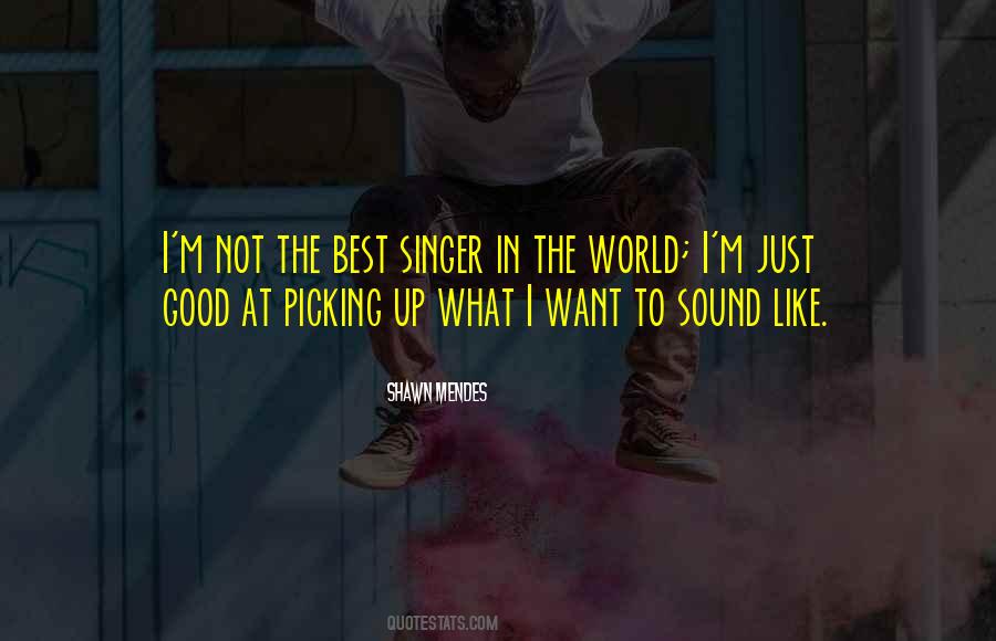 I Am Not A Good Singer Quotes #453549