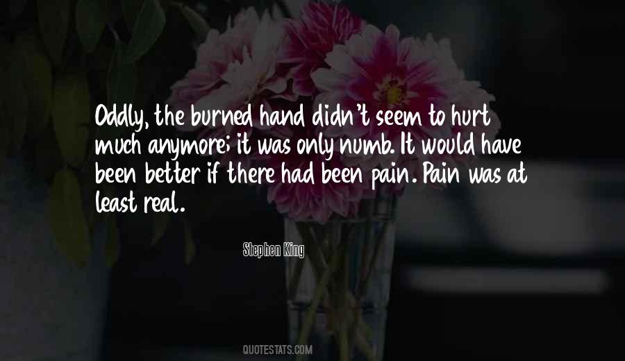 I Am Not Hurt Anymore Quotes #95921