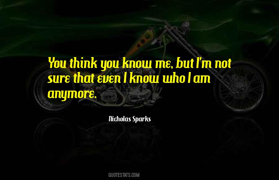 I Am Not Who You Think I Am Quotes #374862