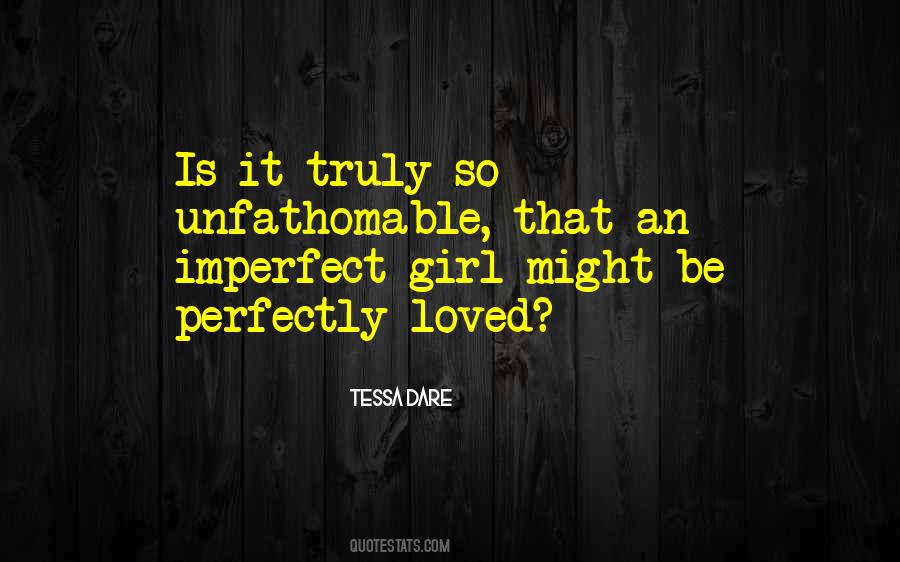 I Am Perfectly Imperfect Quotes #95498