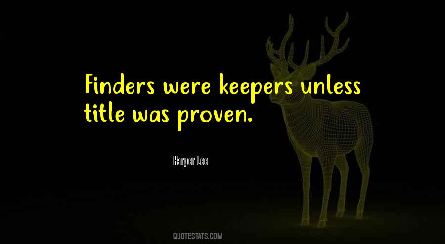 Quotes About Finders #530094