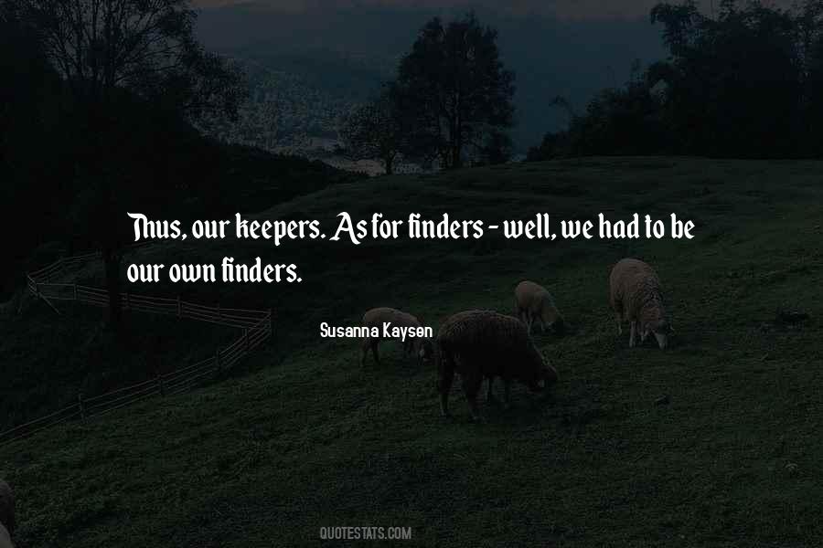 Quotes About Finders #848467