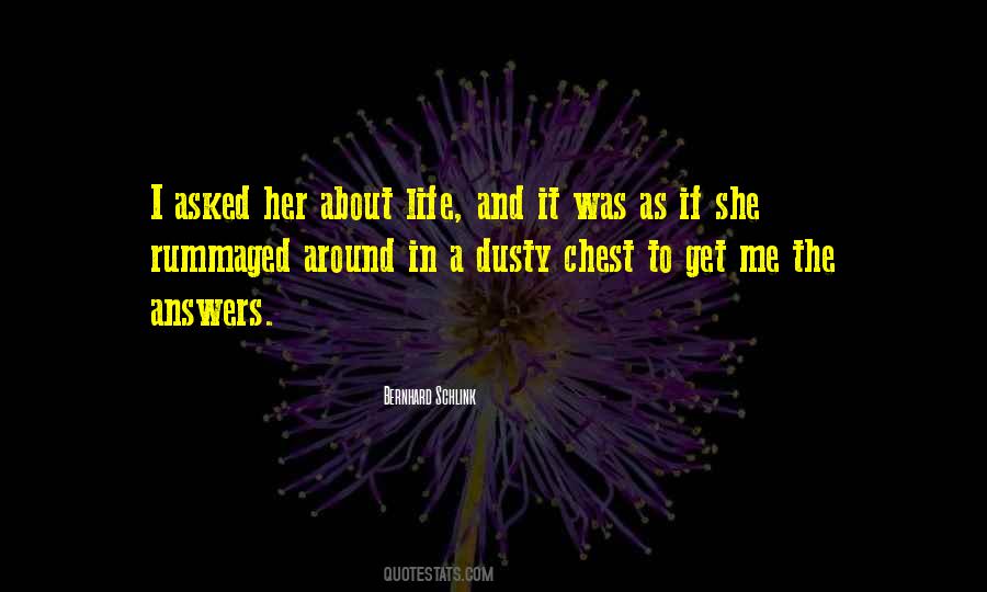 I Asked Her Quotes #1622089