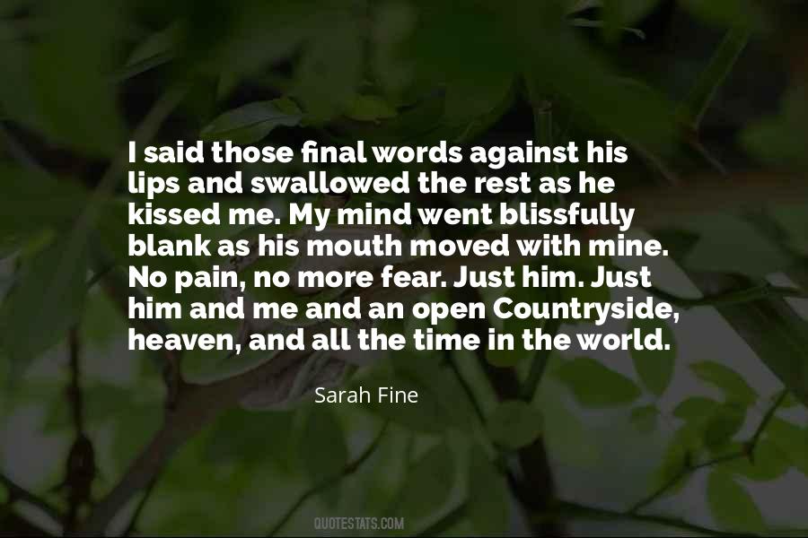 Quotes About Final Words #1656661