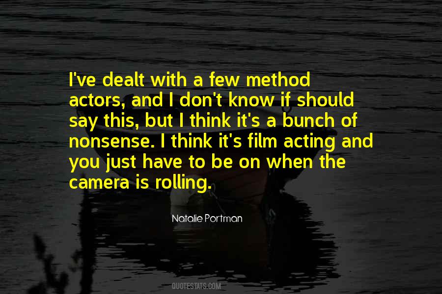 Quotes About Film Acting #227957