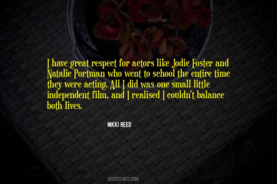 Quotes About Film Acting #292683