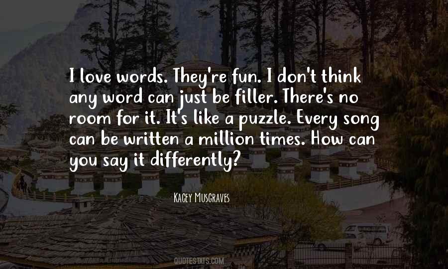 Quotes About Filler #1394172