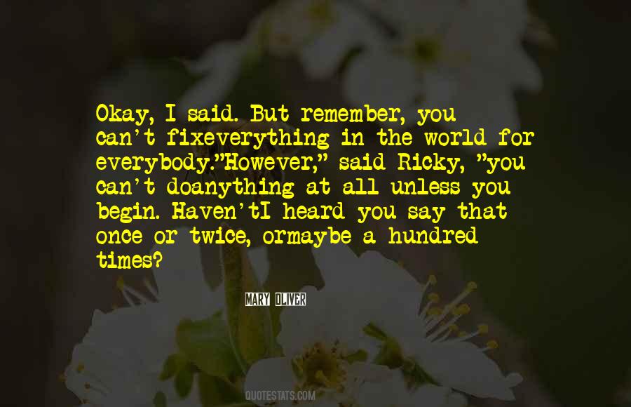 I Can't Give You The World Quotes #1800126