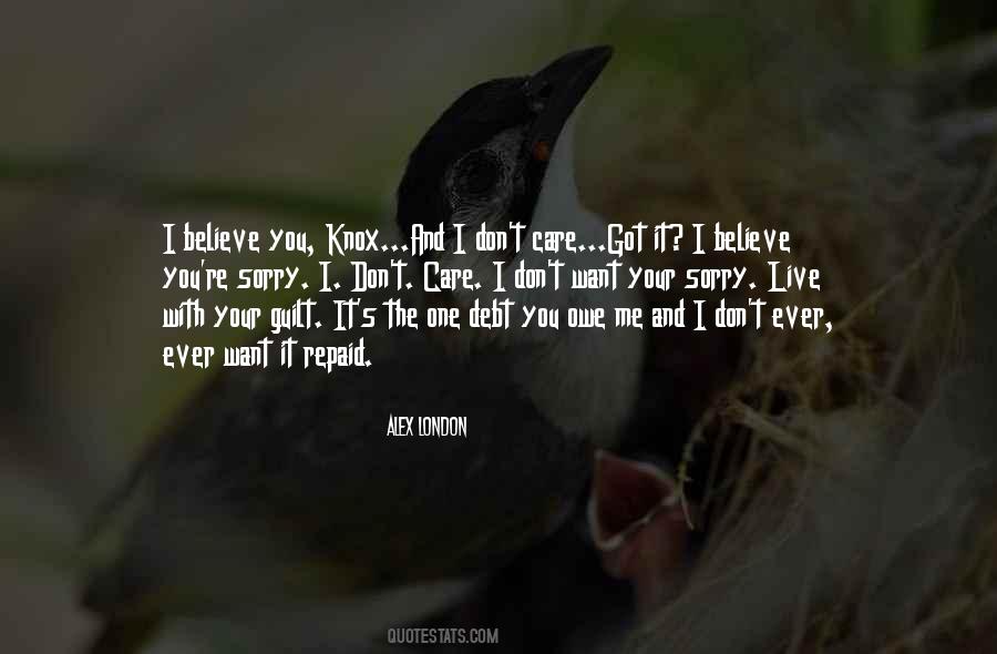 I Care You Quotes #64256