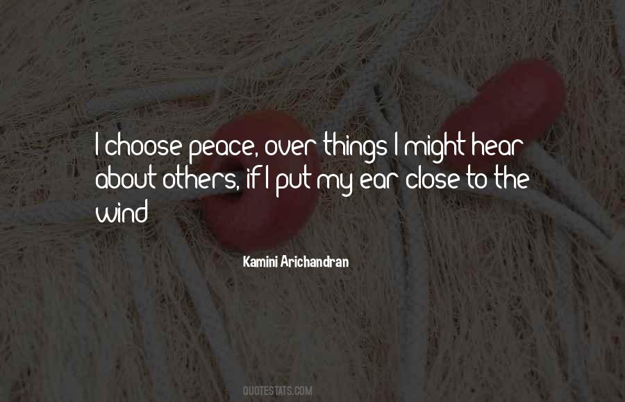 I Choose Peace Quotes #1048327