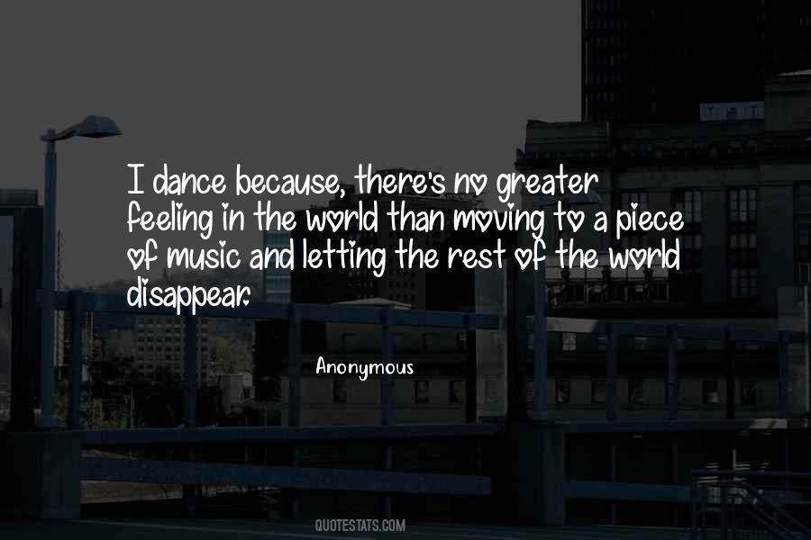 I Dance Because Quotes #260671
