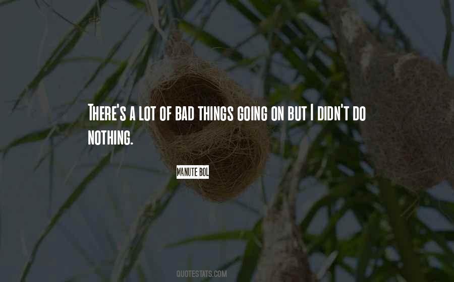 I Didn't Do Nothing Quotes #152348