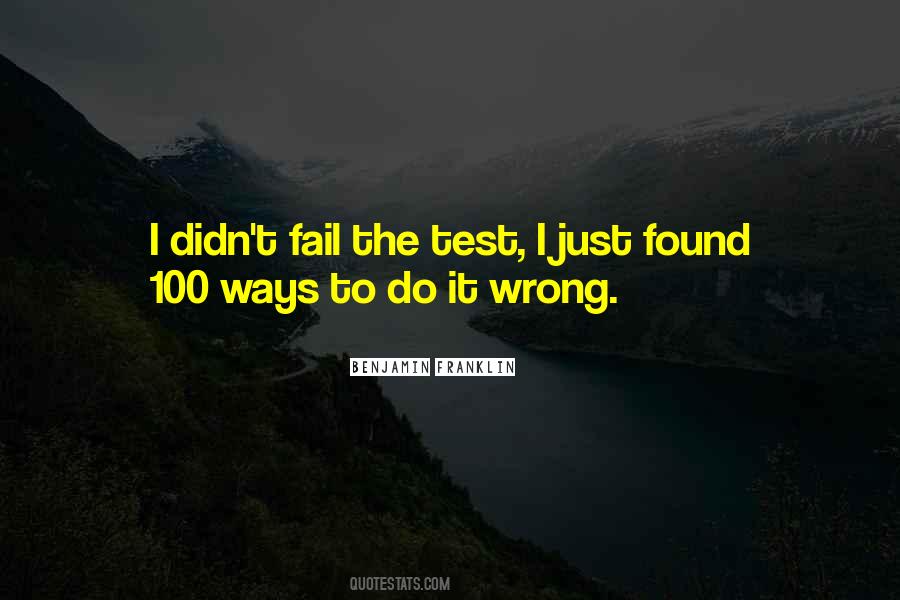 I Didn't Fail Quotes #60848