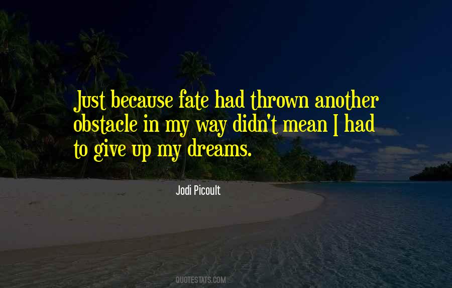 I Didn't Give Up Quotes #1320460