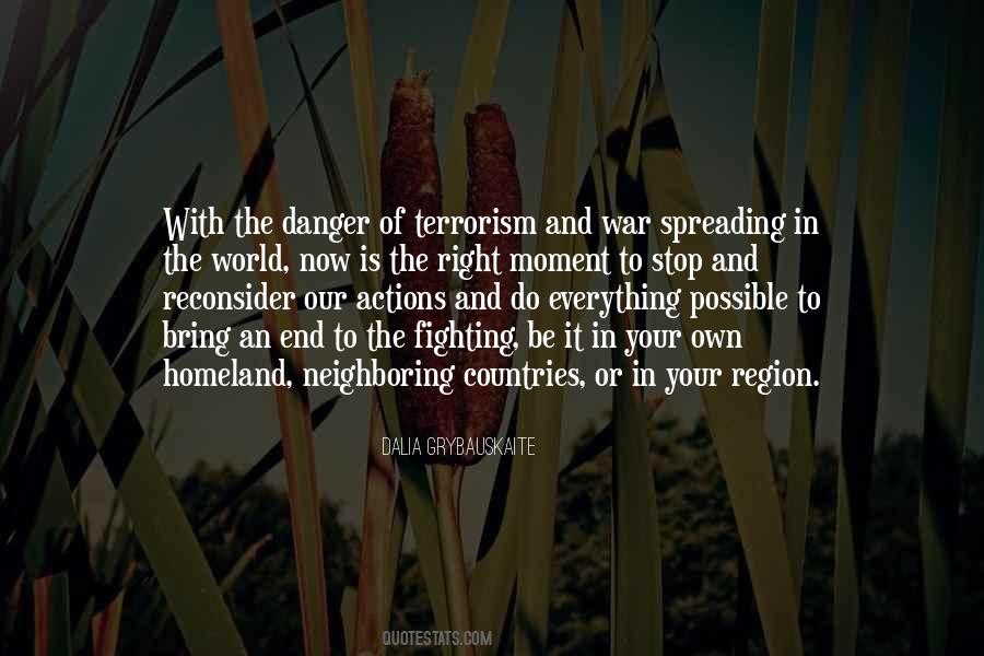 Quotes About Fighting Terrorism #203776
