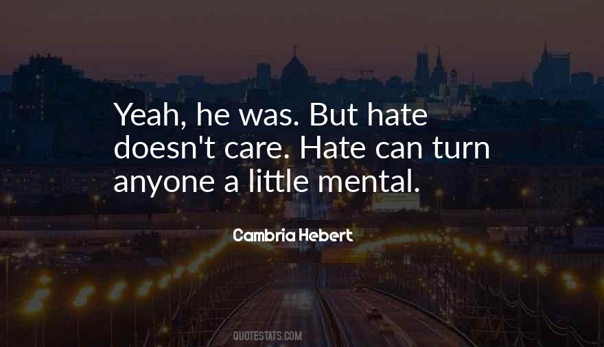 I Don't Care If You Hate Me Quotes #1055447