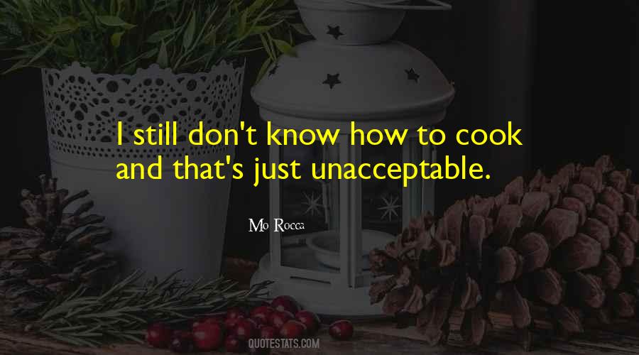 I Don't Cook Quotes #519798