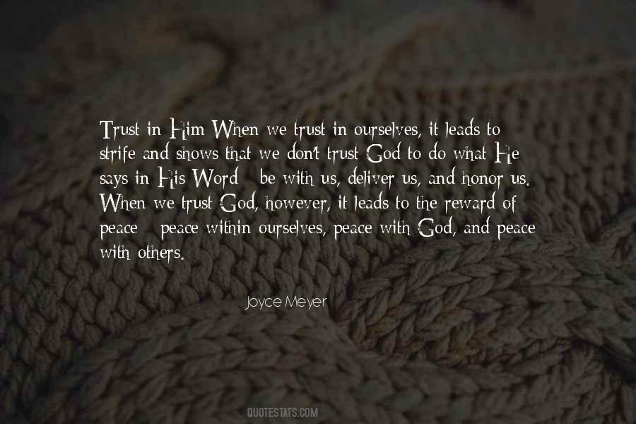 I Don't Trust God Quotes #1066077