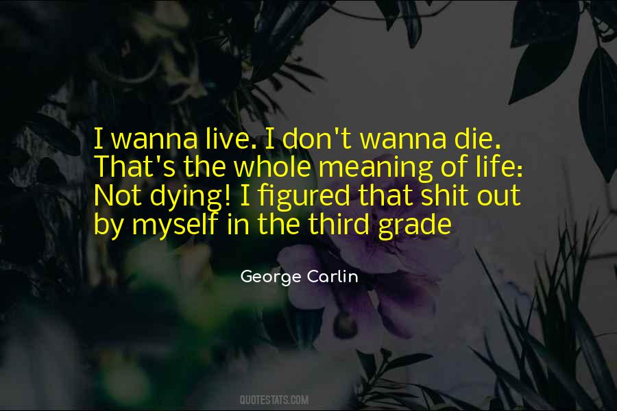 I Don't Wanna Die Quotes #1498551