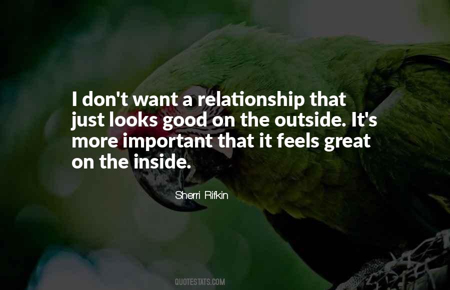 I Don't Want Relationship Quotes #82077
