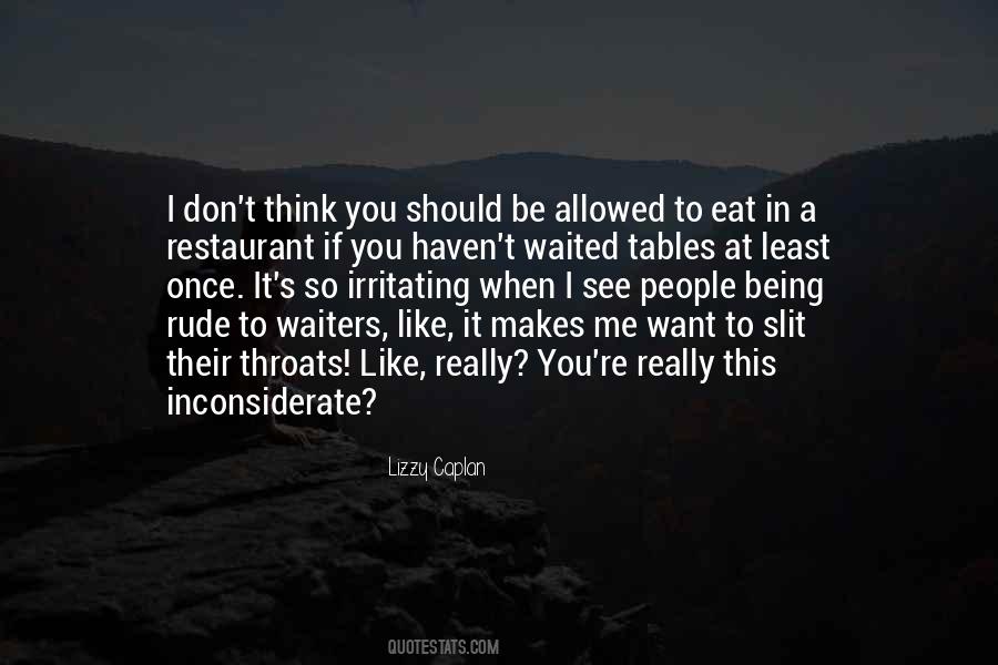 I Don't Want To Eat Quotes #618738