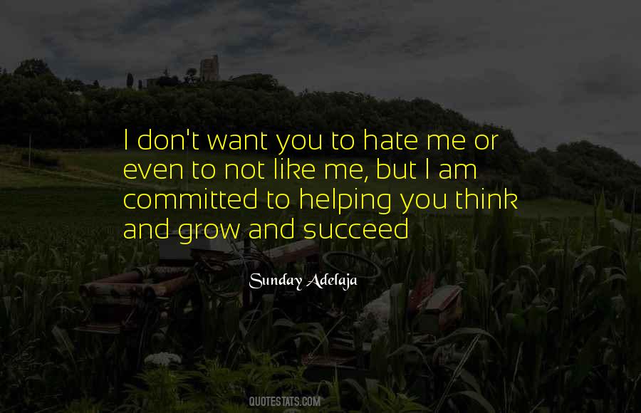 I Don't Want To Hate You Quotes #642752