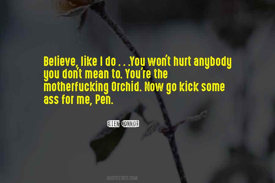I Don't Want To Hurt Anybody Quotes #1041271