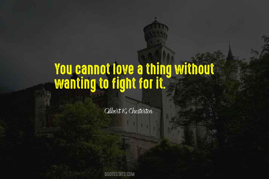 Quotes About Fight For Love #541336