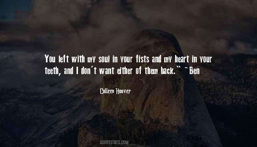 I Don't Want You Back Love Quotes #776262