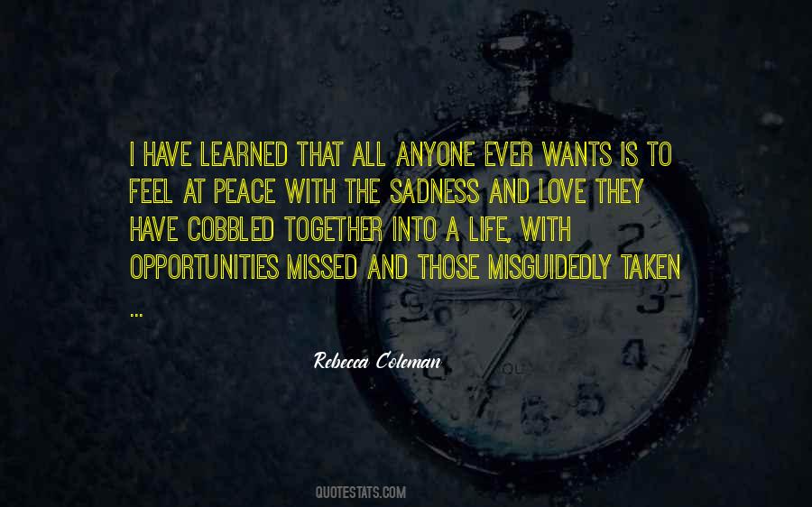I Feel At Peace Quotes #567250
