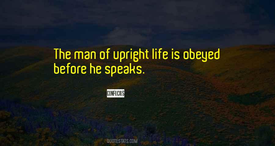 Quotes About Upright #1080168