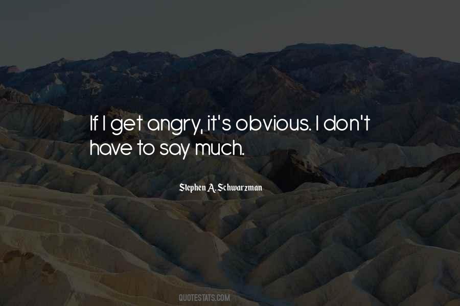 I Get Angry Quotes #1036651