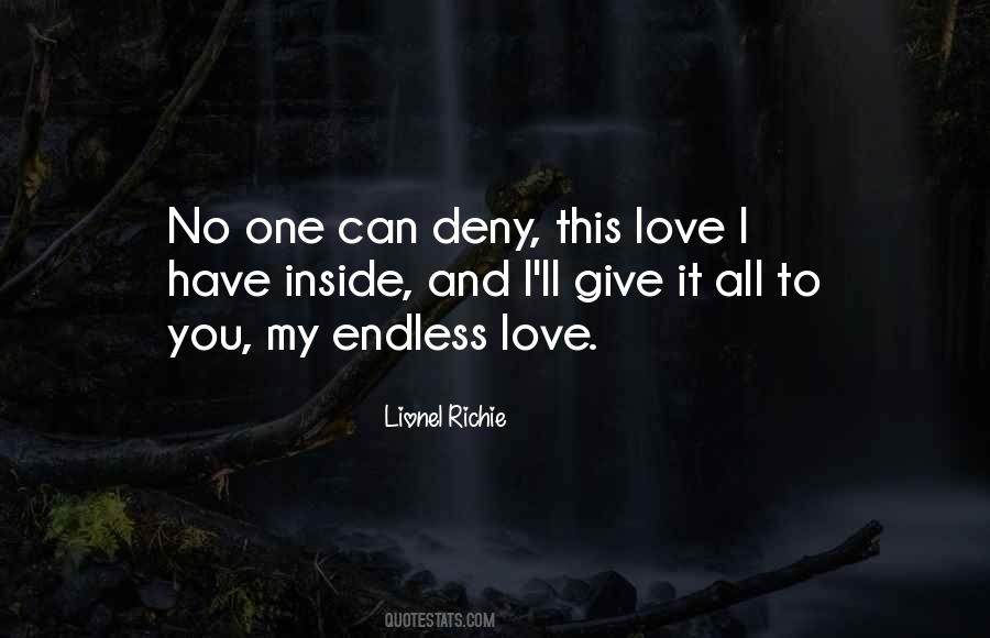 I Give You My Love Quotes #147080