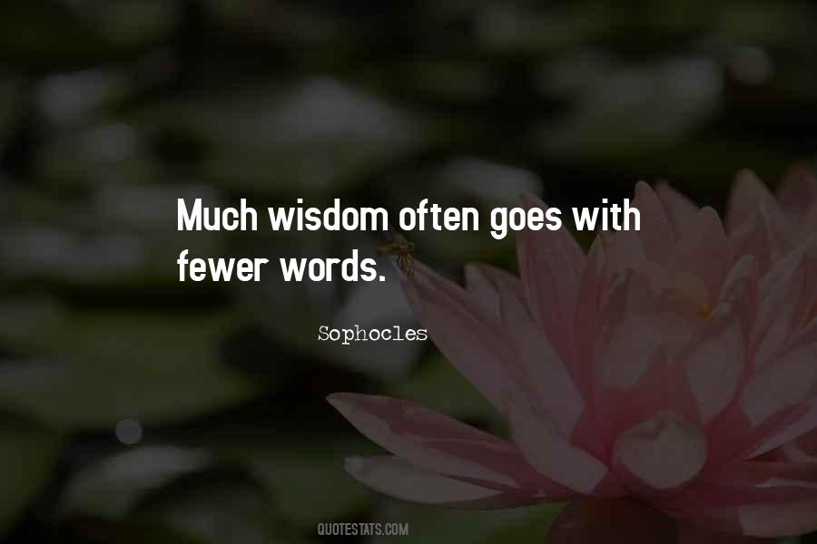 Quotes About Fewer #1351866