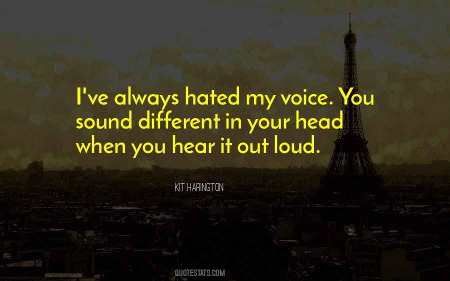 I Hear Your Voice Quotes #1453946