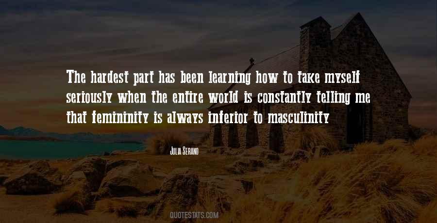 Quotes About Femininity And Masculinity #1275435