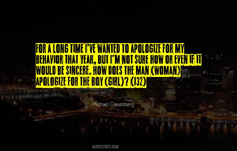 I Just Want To Apologize Quotes #68539