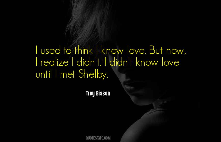 I Knew You Didn't Love Me Quotes #93828