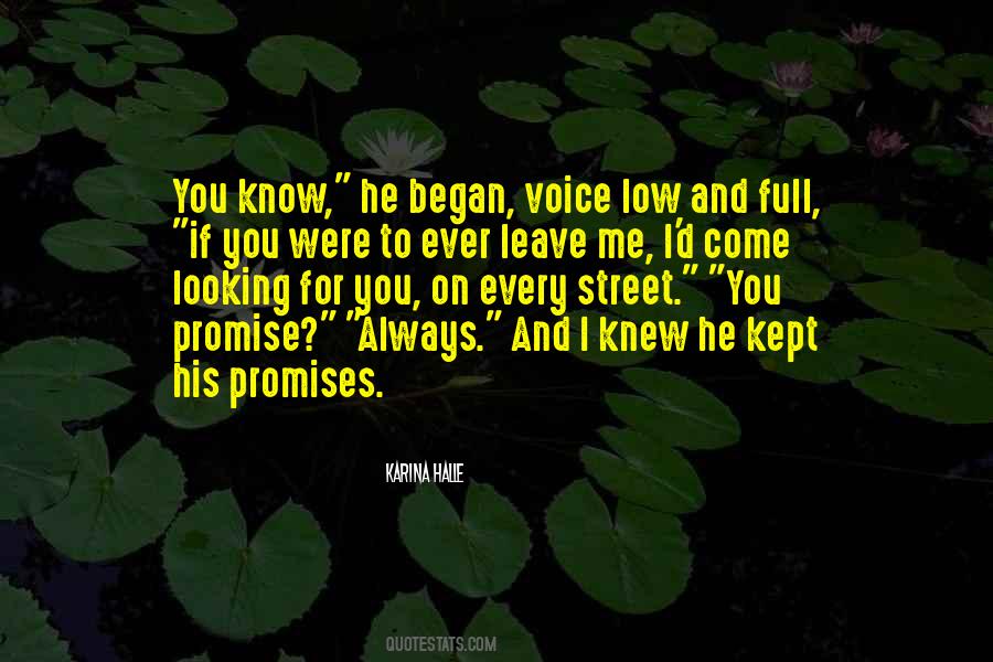 I Knew You'd Leave Quotes #1326974
