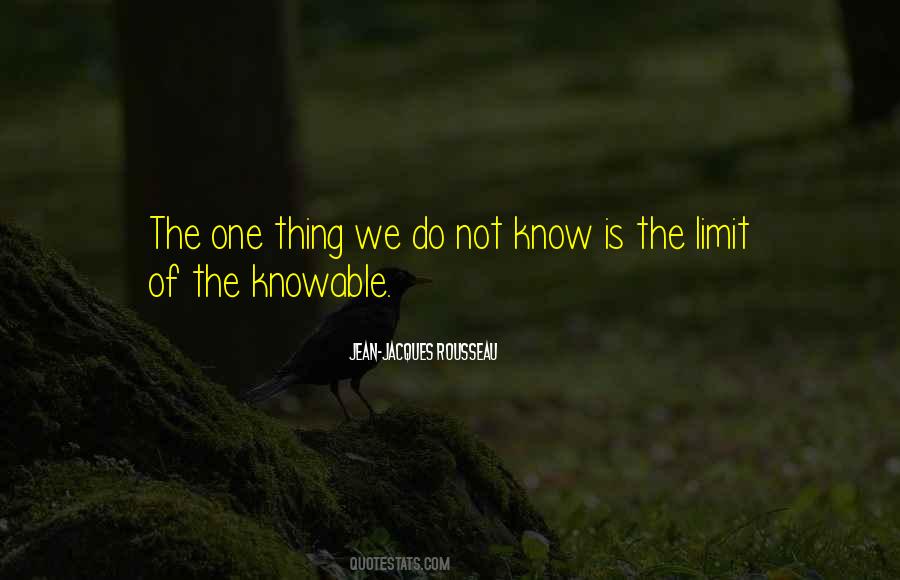 I Know My Limits Quotes #126676