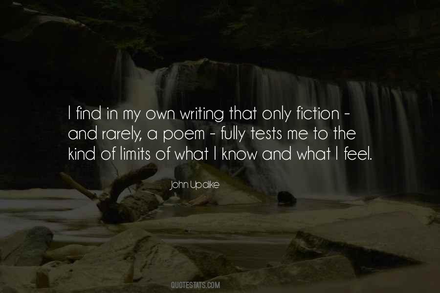 I Know My Limits Quotes #647023