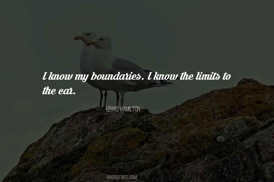 I Know My Limits Quotes #885089