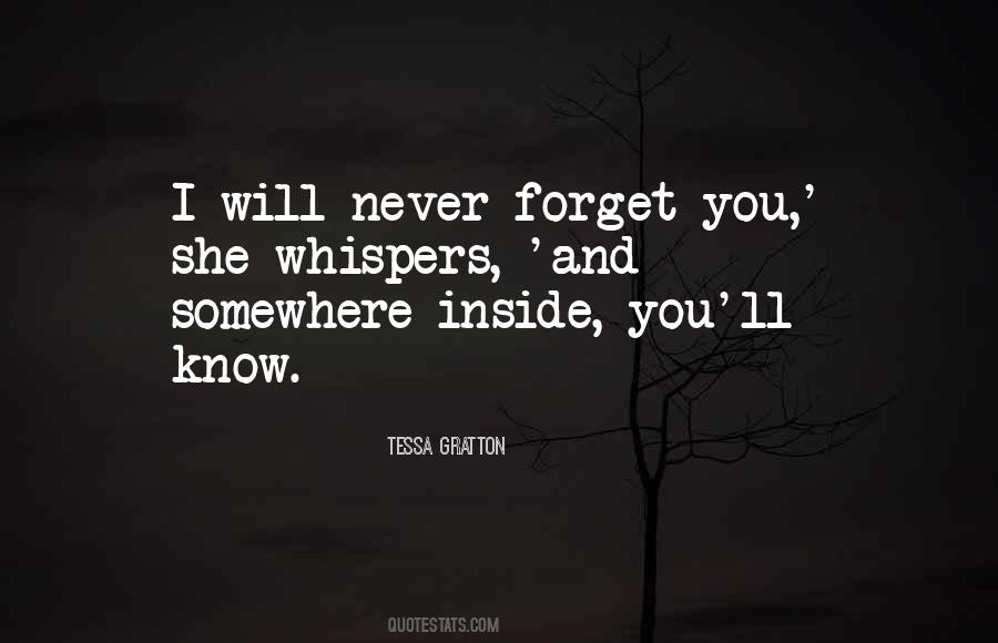 I Ll Never Forget You Quotes #1810203