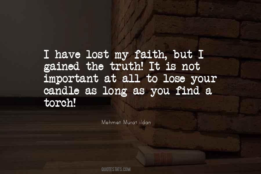 I Lost Faith Quotes #395954