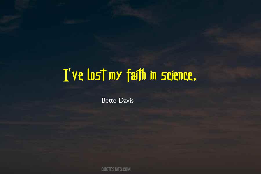 I Lost My Faith Quotes #351691