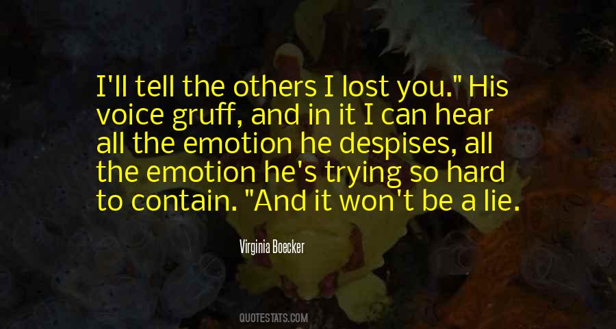 I Lost You Quotes #1377172