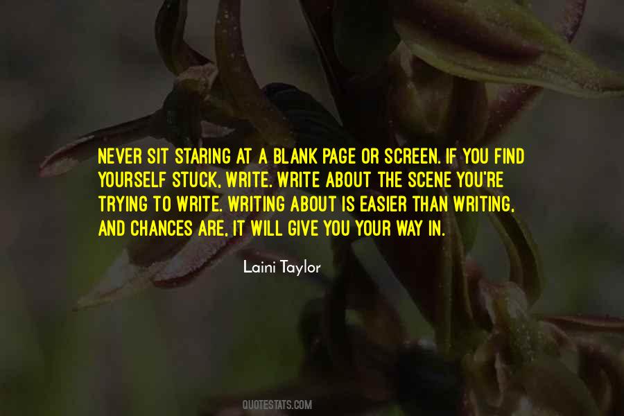 Quotes About The Blank Page #1140751